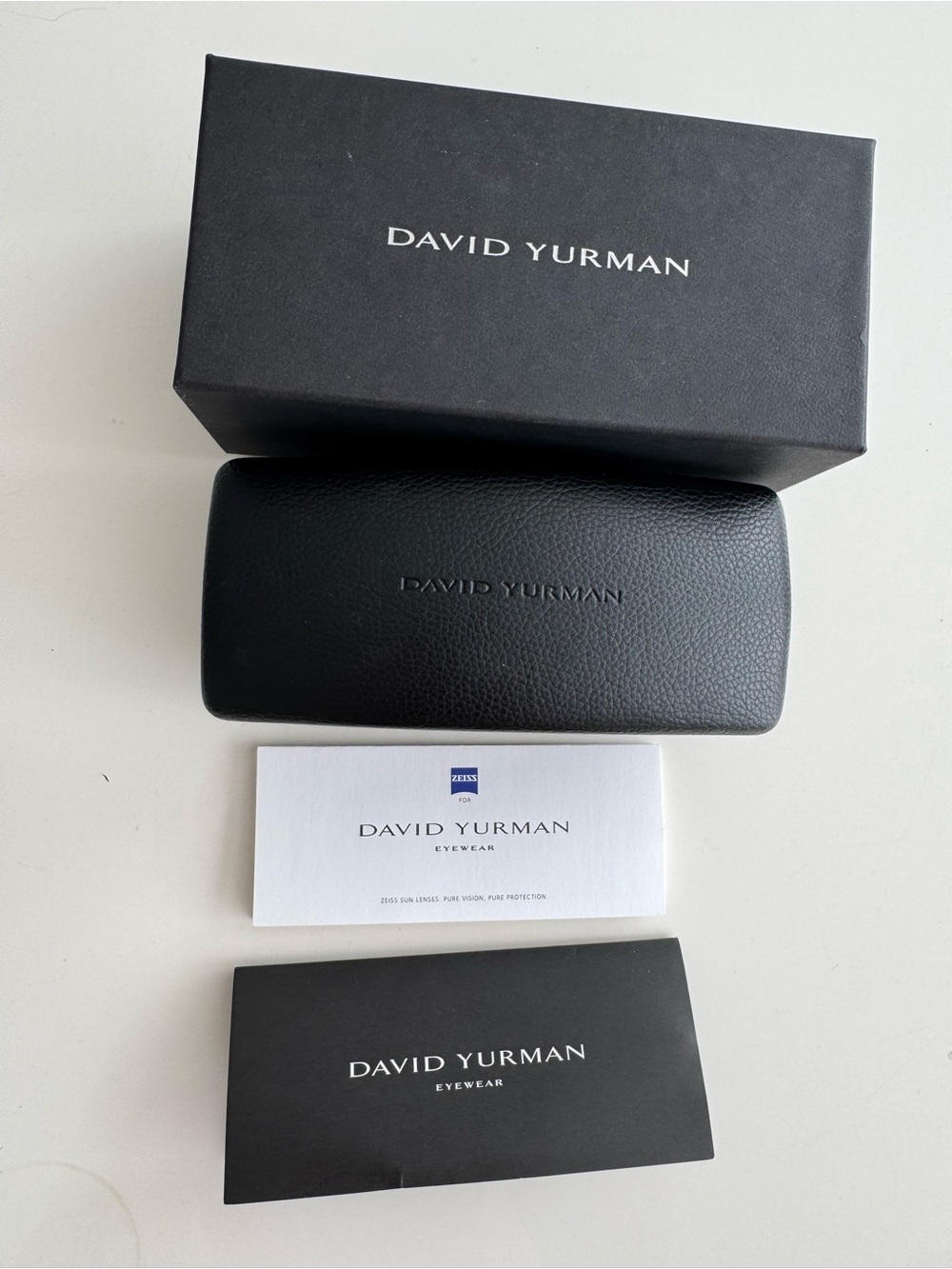 David Yurman Black Eyewear Case and Box Set